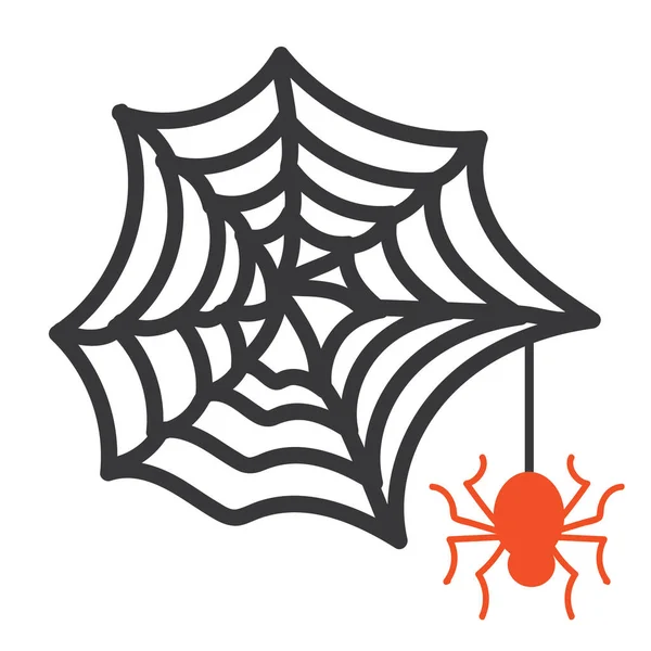 Örümcek Ağı Çizimi — Stok Vektör