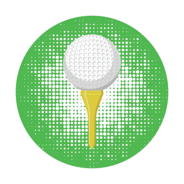 白色背景的高尔夫球 — 图库矢量图片
