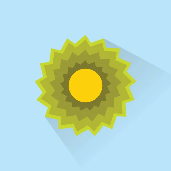 Icône Soleil Été Illustration Simple Signe Vectoriel Frais Pour Web — Image vectorielle