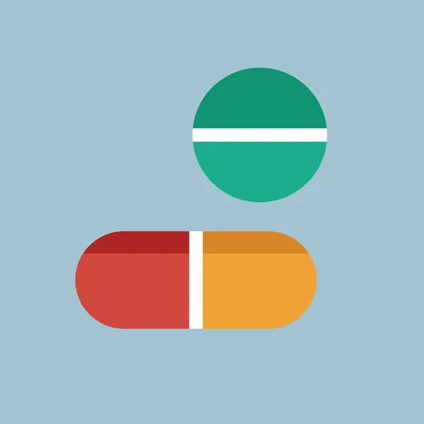 Vector Illustration Group Pills — Stock Vector