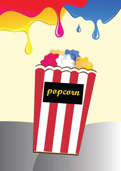 Vektor Illustration Popcorn Billetter – Stock-vektor