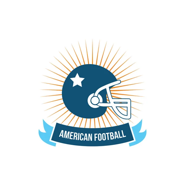 American Football Icon Vector Illustration — Stock Vector