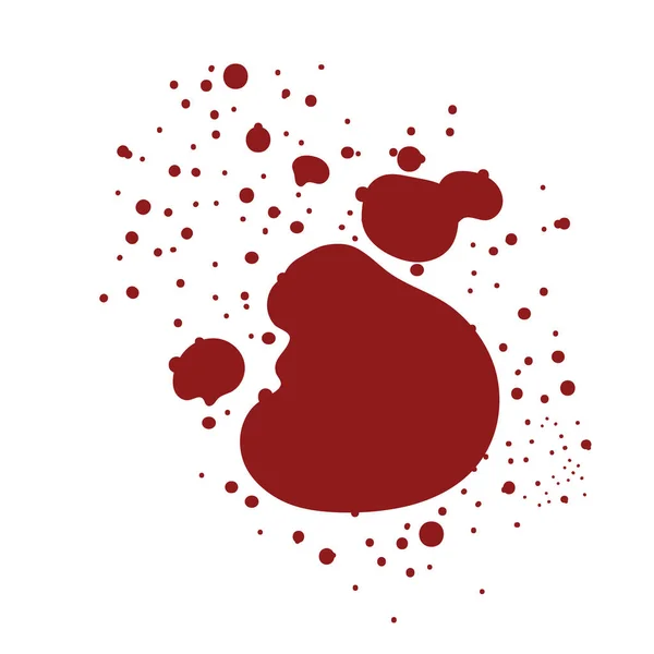 Векторная Иллюстрация Группы Пятен Крови — стоковый вектор