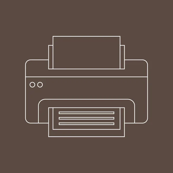Icono Impresora Vector Ilustración — Archivo Imágenes Vectoriales
