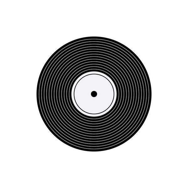 vinyl record icon. vector illustration