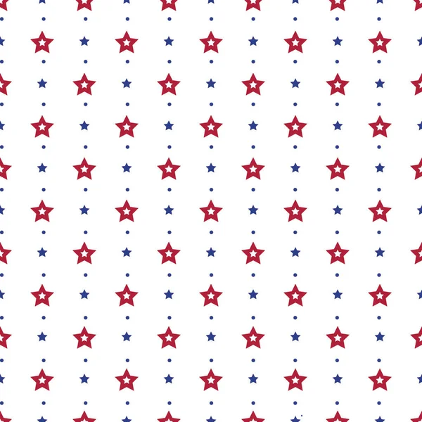 Seamless Pattern Stars Stripes — Stock Vector