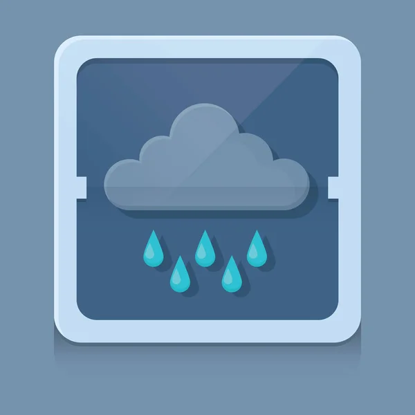 Vector Weather Icon 컨셉트 — 스톡 벡터