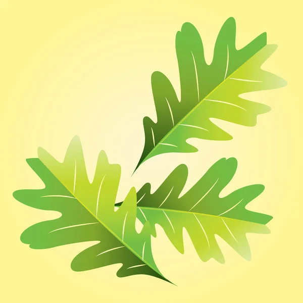 Vector Illustration Leaf Green Leaves — Stock Vector