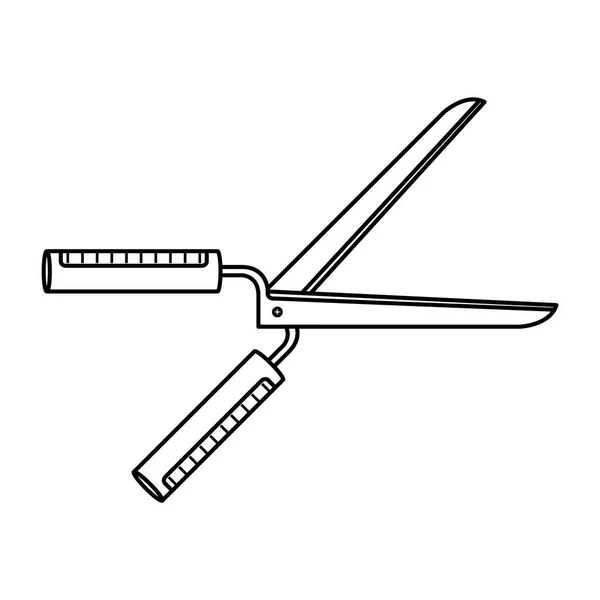 Friseur Werkzeug Symbol Vektor Illustration Grafik Design — Stockvektor