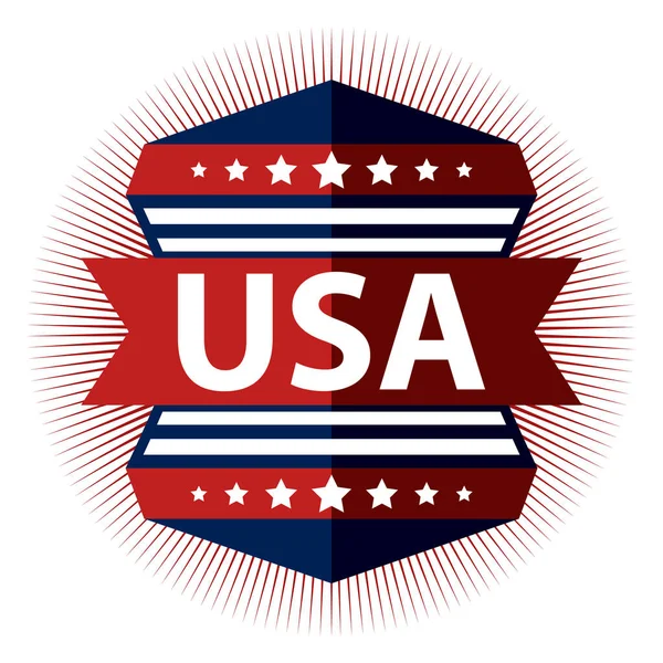 Icône Illustration Vectorielle Des États Unis — Image vectorielle