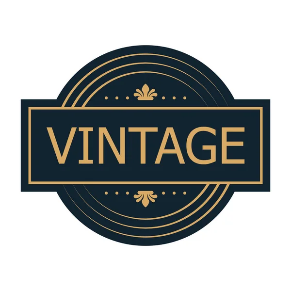 Elvont Vintage Háttér Vektor Illusztráció — Stock Vector
