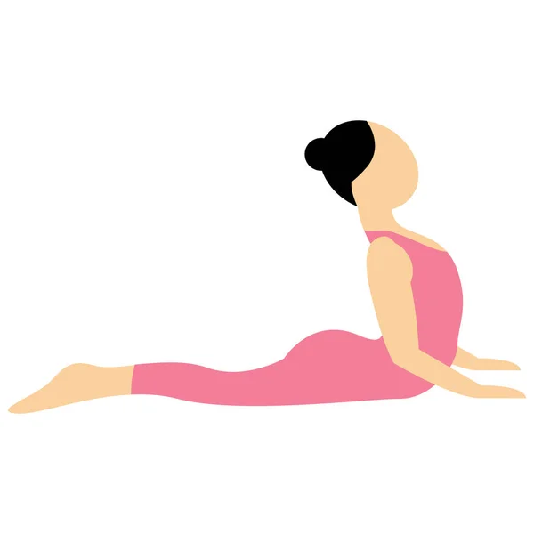 Yoga Pose Vektorillustration — Stockvektor