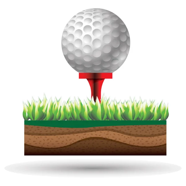 Golf Symbol Vektor Illustration — Stockvektor