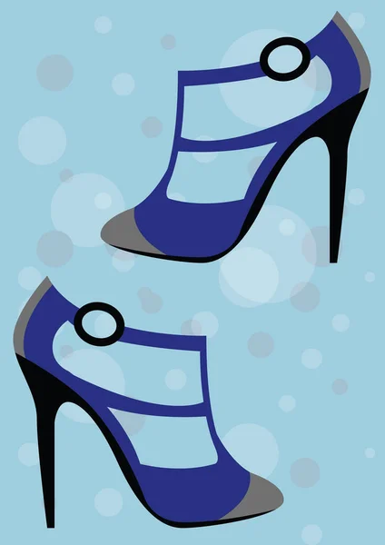 Vector Ilustración Los Zapatos Una Mujer — Archivo Imágenes Vectoriales