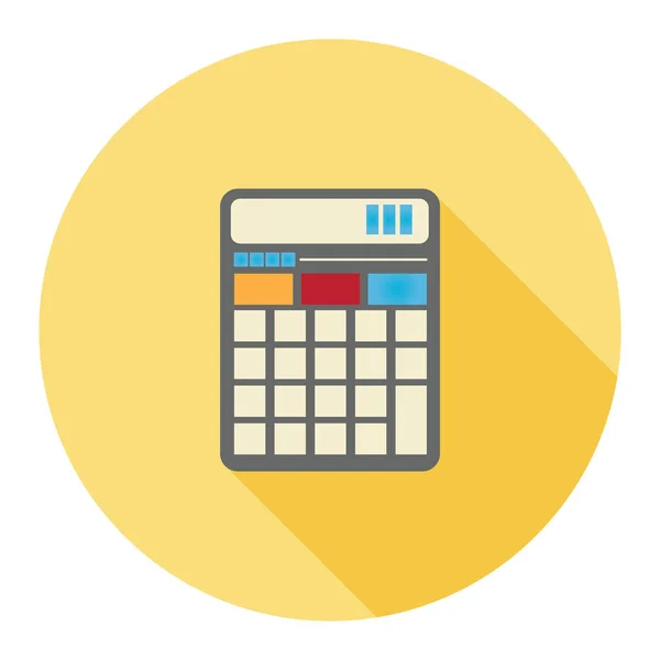 Calculator Flat Vector Icon — Stock Vector