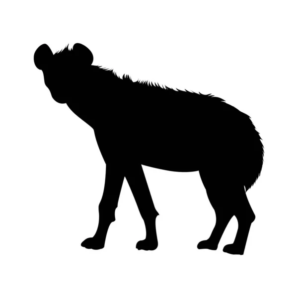 Vector Illustration Black Silhouette Bear — Stock Vector