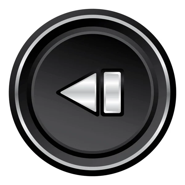 Icono Botón Ilustración Vectorial — Vector de stock