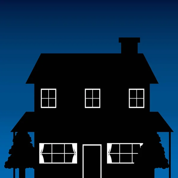 Illustration Vectorielle Une Maison Avec Toit — Image vectorielle