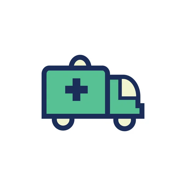 Medical Ambulance Icon Vector Illustration — Stock Vector