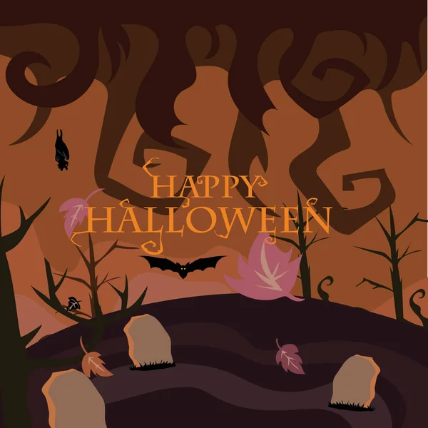 Halloween Feriado Ilustração Vetorial — Vetor de Stock