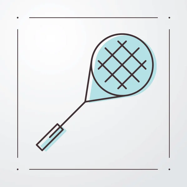 Badminton Icône Navette Dans Style Plat Niveaux Gris Illustration Vectorielle — Image vectorielle