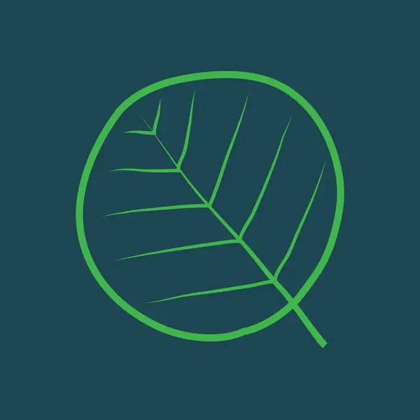 葉のアイコン フラットなデザインスタイル — ストックベクタ
