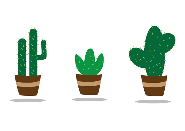 Cactus Pots Illustration Vectorielle — Image vectorielle