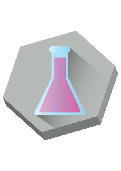 Chemistry Icon Vector Illustration — Stock Vector