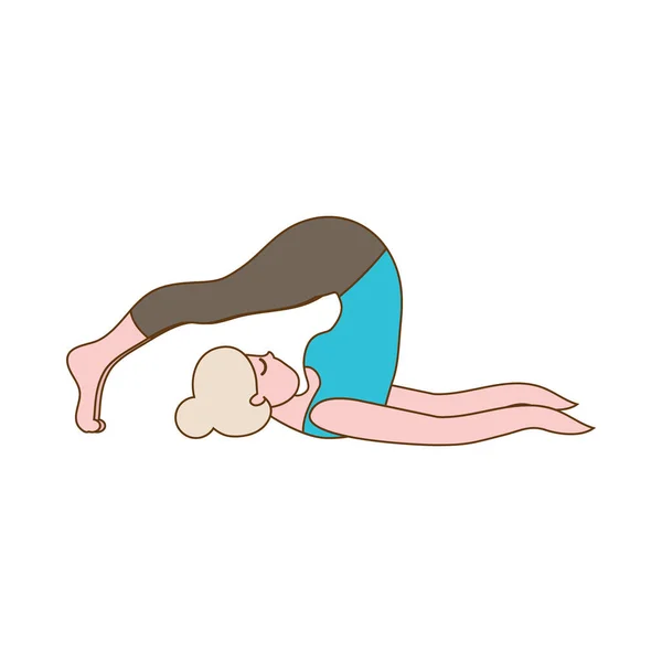 Posa Yoga Illustrazione Vettoriale — Vettoriale Stock