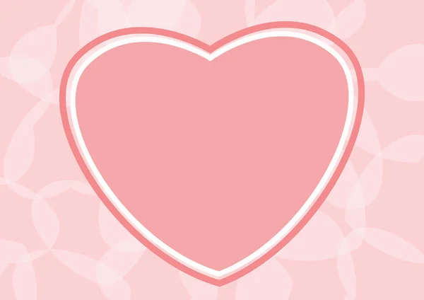 Fondo Del Día San Valentín Con Corazón — Archivo Imágenes Vectoriales