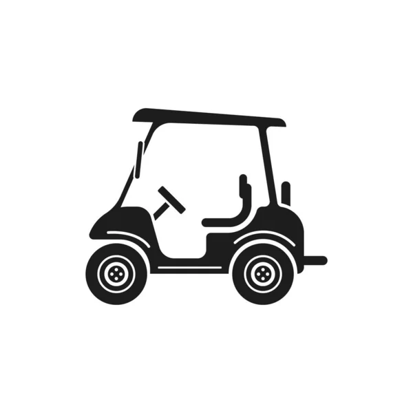 Golf Arabası Ikon Vektör Illüstrasyonu — Stok Vektör