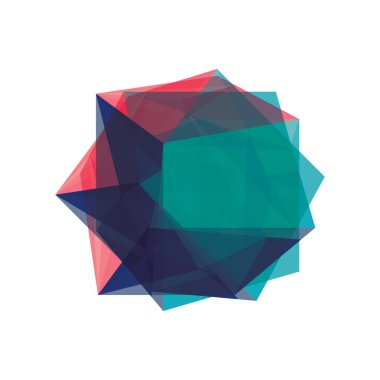 soyut geometrik şekil vektör arkaplanı