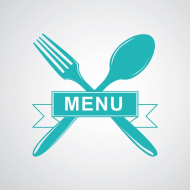 restoran ve yemek tasarımı beyaz arkaplan üzerinde, vektör illüstrasyon