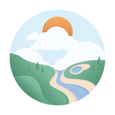 Vektör illüstrasyonu, simge ögesi arkaplanı