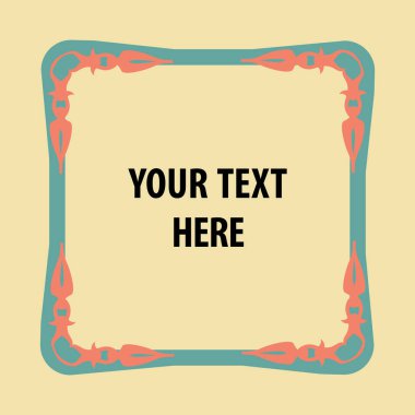 Eğitim simgelerine ve vektör illüstrasyonuna sahip basit biçimlendirilmiş pankart