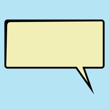 konuşma balonu simgesi, vektör illüstrasyonu