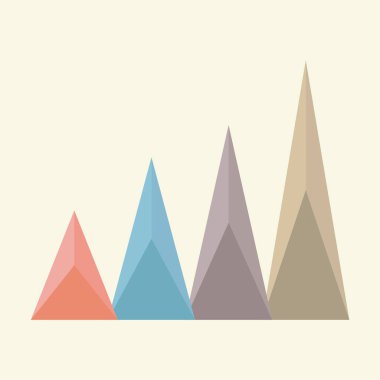 Dağ manzarasının vektör çizimi