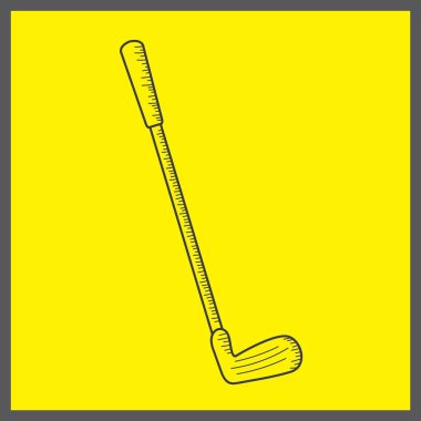 vektör biçiminde golf topu simgesi