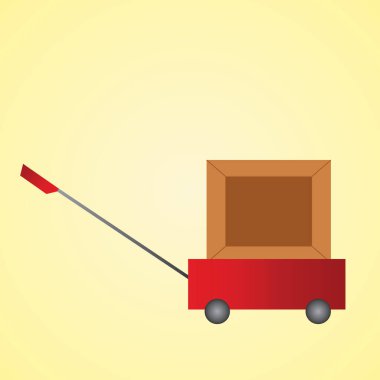 Bir dağıtım servisinin vektör illüstrasyonu