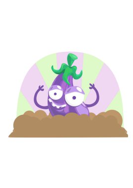 Çizgi film canavarının vektör çizimi