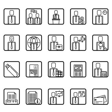 iş simgelerinin vektör kümesi