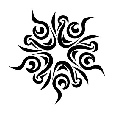 kabile dövme sanatı. vektör illüstrasyonu