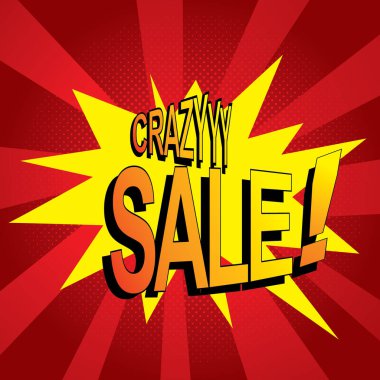 Satış afişinin vektör illüstrasyonu