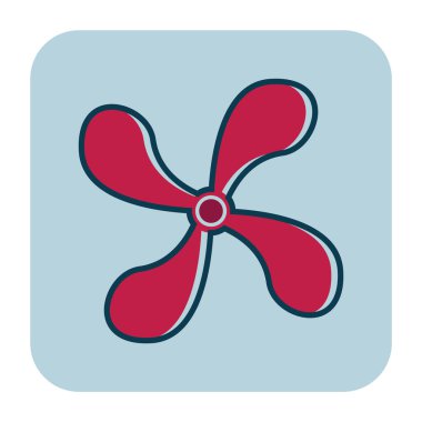 Tek izole edilmiş düz simgenin vektör illüstrasyonu