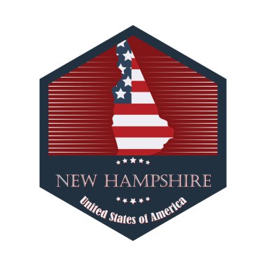 Beyaz arkaplanda ABD bayrağının vektör illüstrasyonu