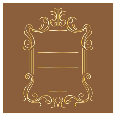 Dekoratif çerçevenin vektör çizimi