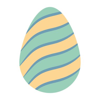 Paskalya yumurtası beyaz arkaplanda izole