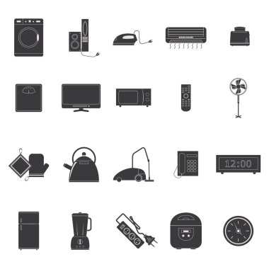 ev aletlerinin basit vektör simgeleri