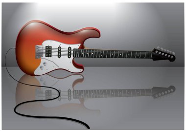 gitar vektör illüstrasyonu, simge ögesi arkaplanı