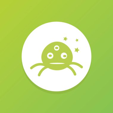 Örümcek ikonu vektör illüstrasyonu